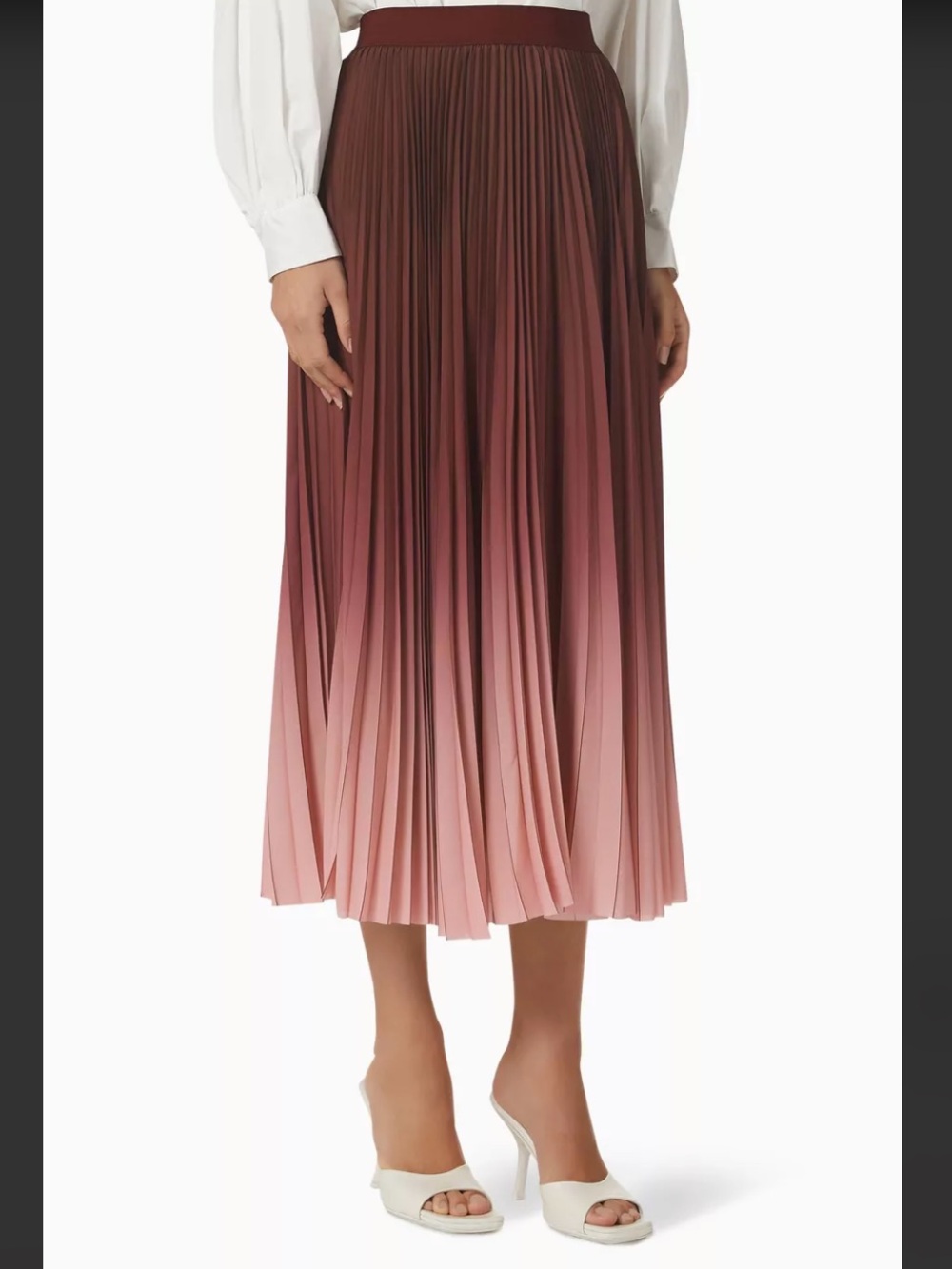 Max Mara Fulcro ombré pleated skirt